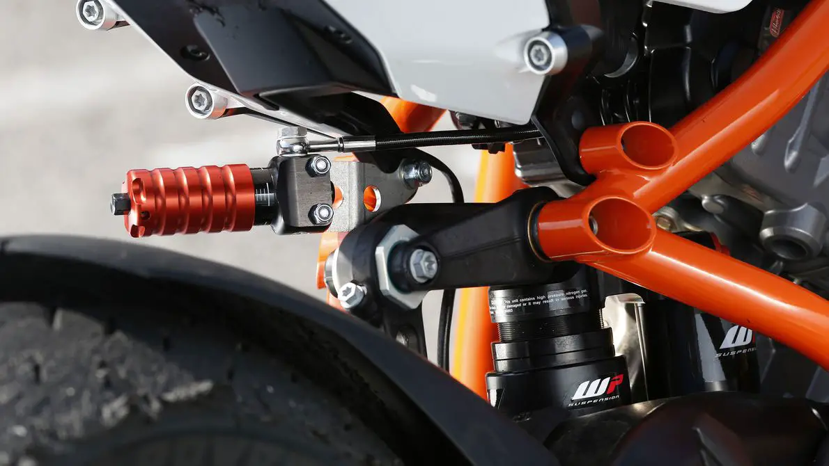 WP Electronic Damping Suspension on a KTM bike (Image Courtesy: KTM, WP)