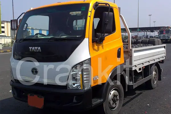 Tata prototype truck undergoing testing on road.